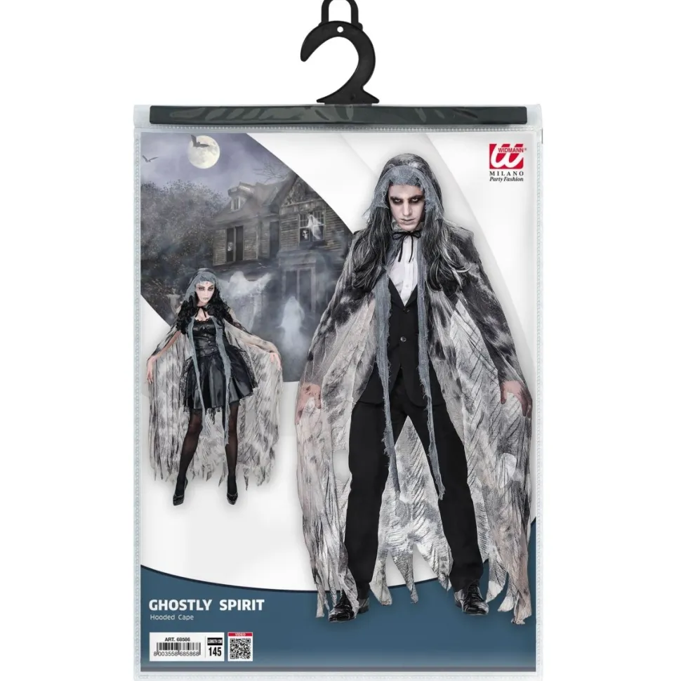 Halloween Cape Grijs Geest