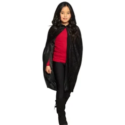 Halloween Cape Kind Zwart 1,15m