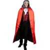 Halloween Cape Omkeerbaar Rood Zwart 1,5m