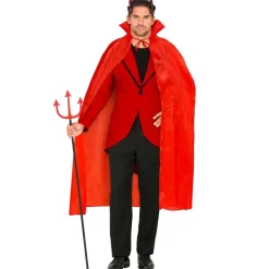 Halloween Cape Rood Duivel 1,3m