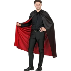 Halloween Cape Rood Zwart 1,3m