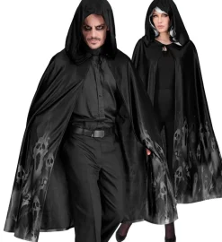 Halloween Cape Zwart Geest