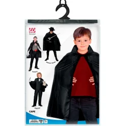 Halloween Cape Zwart Kind