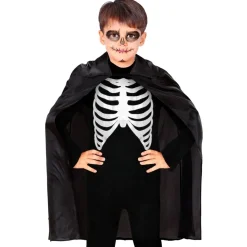 Halloween Cape Zwart Kind 90cm