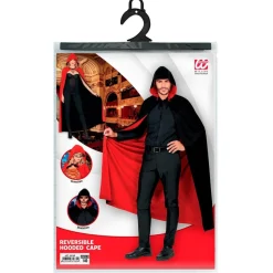 Halloween Cape Zwart Rood