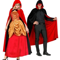 Halloween Cape Zwart Rood
