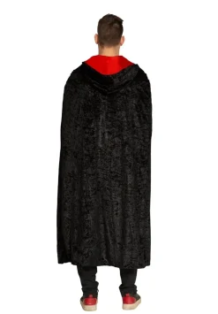 Halloween Cape Zwart Rood Deluxe