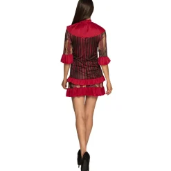 Halloween Clown Kostuum Rood Dames