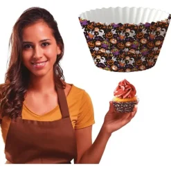 Halloween Cupcake Vormpjes Papier 5cm 50st