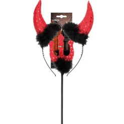 Halloween Duivel Set Rood Zwart 2 delig
