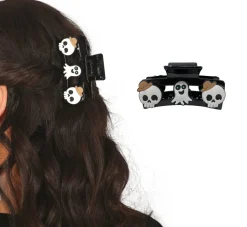 Halloween Haarclip Doodshoofd 2st