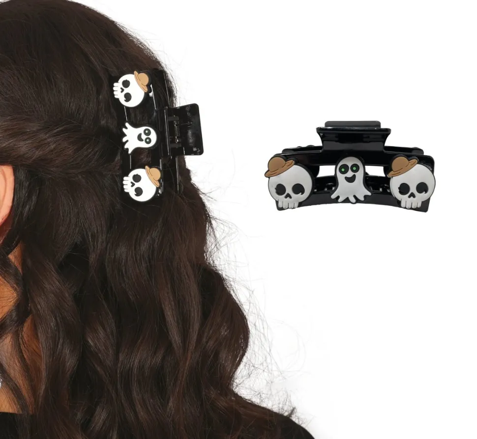 Halloween Haarclip Doodshoofd 2st