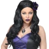 Halloween Haarclip Paars Roos Met Kattenoog