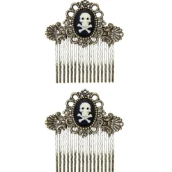 Halloween Haarclip Schedel Met Botten