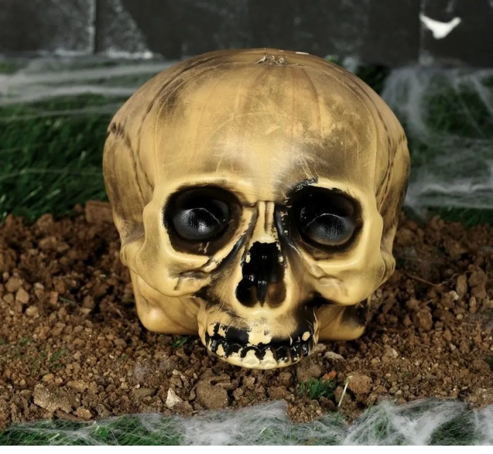 Halloween Half Schedel 20cm