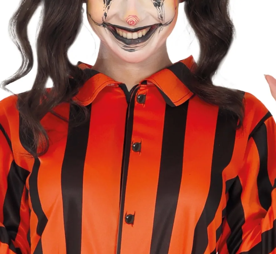Halloween Jumpsuit Dames Harlekijn Gevangene