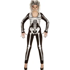 Halloween Jumpsuit Dames Skelet