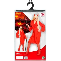 Halloween Jurk Dames Duivelin 3 delig