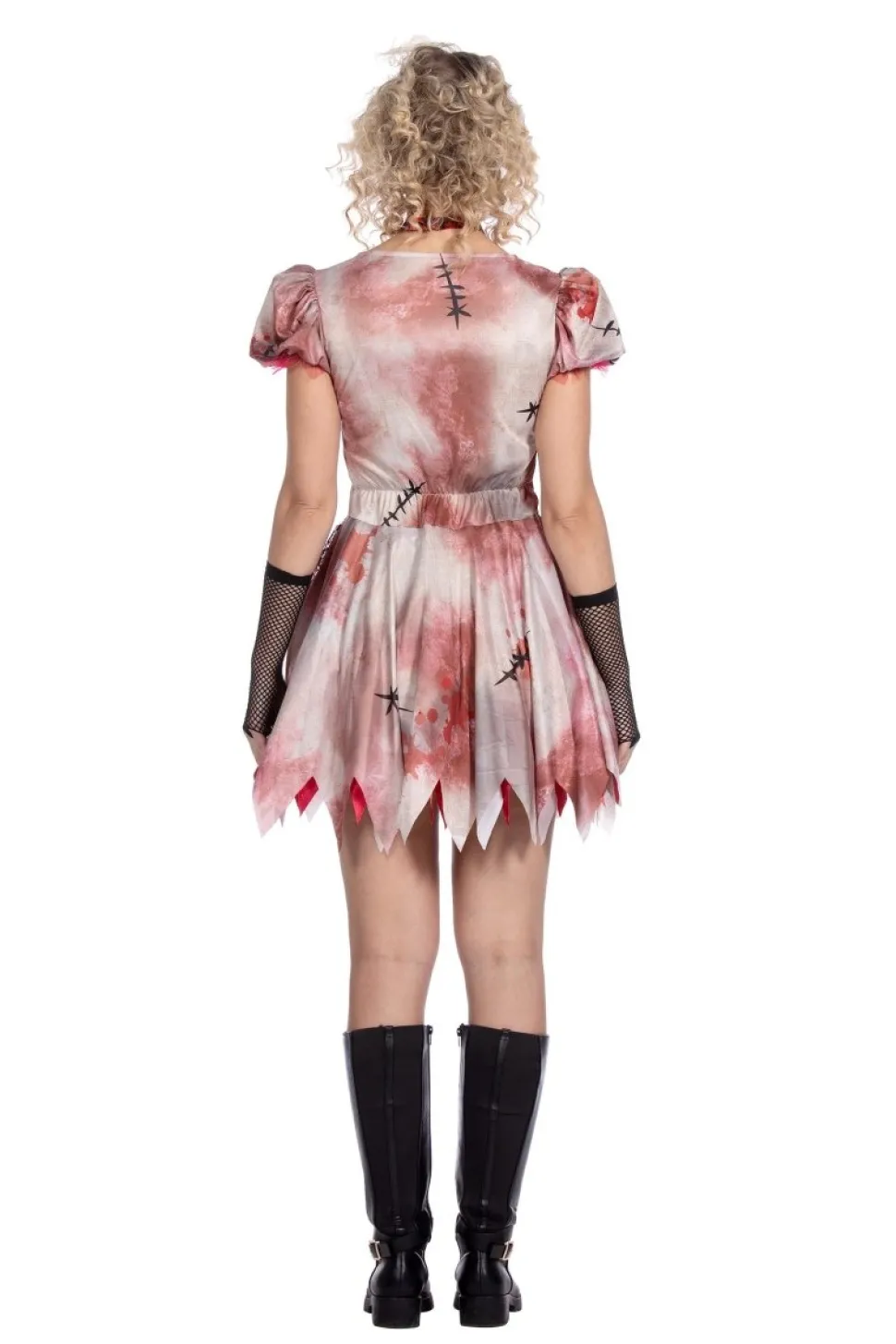 Halloween Jurk Dames Kort Met Bloed 2 delig