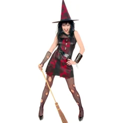 Halloween Jurk Dames Punk Heks