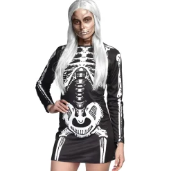 Halloween Jurk Dames Skelet