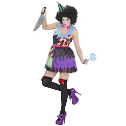 Halloween Jurk Gekleurd Dames Clown