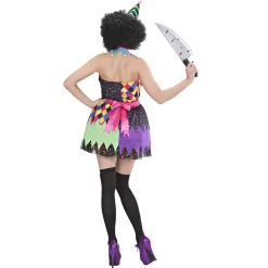 Halloween Jurk Gekleurd Dames Clown
