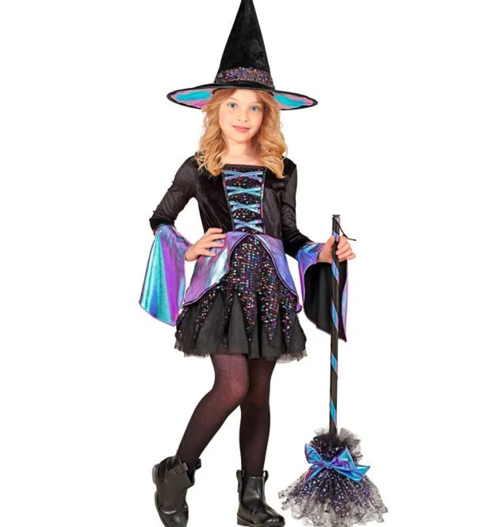 Halloween Jurk Gekleurd Meisje Heks 2 delig