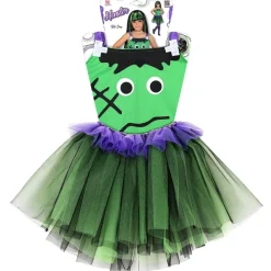 Halloween Jurk Groen Meisje Monster