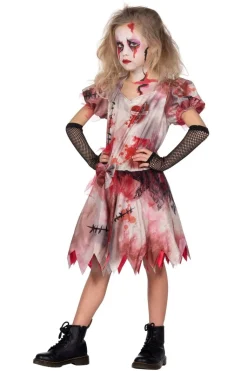 Halloween Jurk Meisje Kort Met Bloed