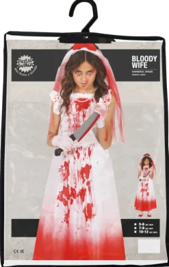 Halloween Jurk Meisje Met Bloed