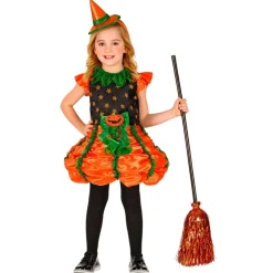 Halloween Jurk Meisje Pompoen Heks