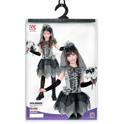 Halloween Jurk Meisje Skelet Bruidje