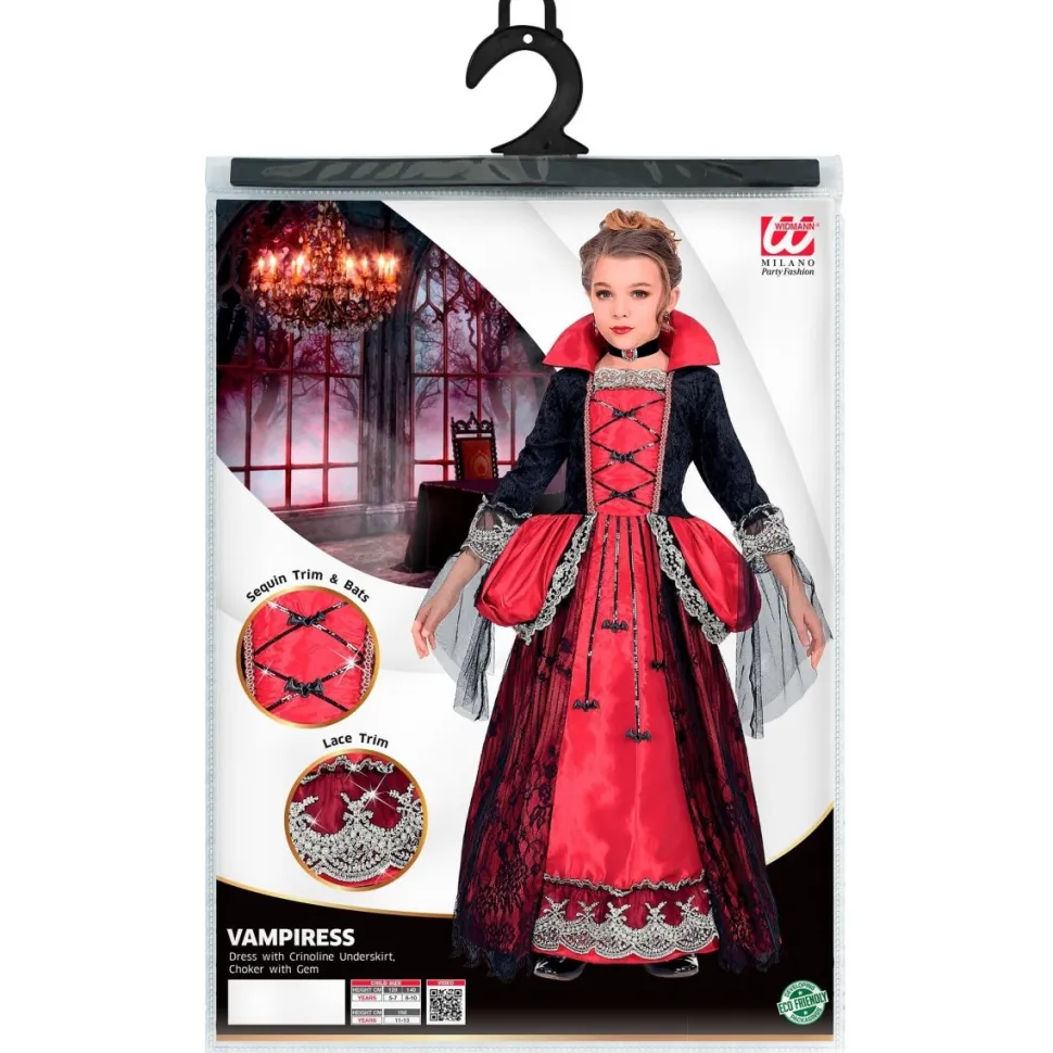 Halloween Jurk Meisje Vampier 3 delig