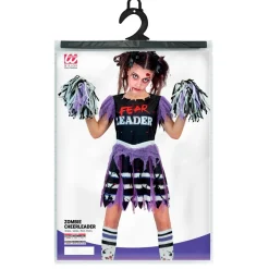 Halloween Jurk Meisje Zombie Cheerleader 5 delig