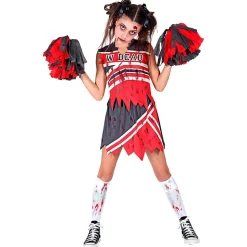 Halloween Jurk Meisje Zombie Cheerleader 3 delig