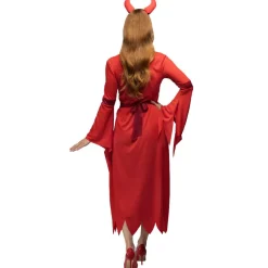 Halloween Jurk Rood Dames Duivel