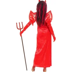 Halloween Jurk Rood Dames Duivelin 3 delig