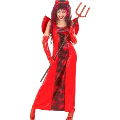 Halloween Jurk Rood Dames Duivelin 3 delig