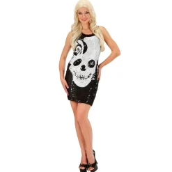 Halloween Jurk Schedel Pailletten