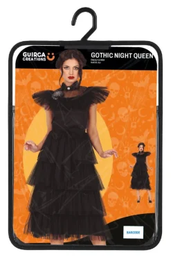 Halloween Jurk Zwart Dames Gotich Queen