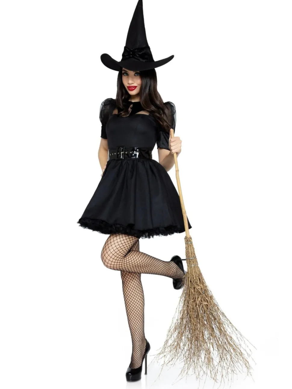 Halloween Jurk Zwart Dames Leg Avenue