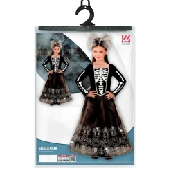 Halloween Jurk Zwart Kind Skelet