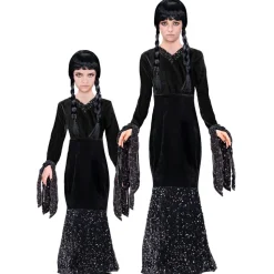 Halloween Jurk Zwart Meisje Lang