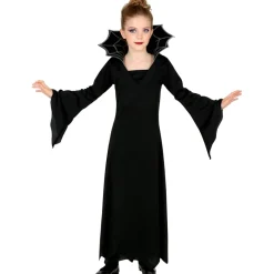 Halloween Jurk Zwart Meisje Vampier 2 delig
