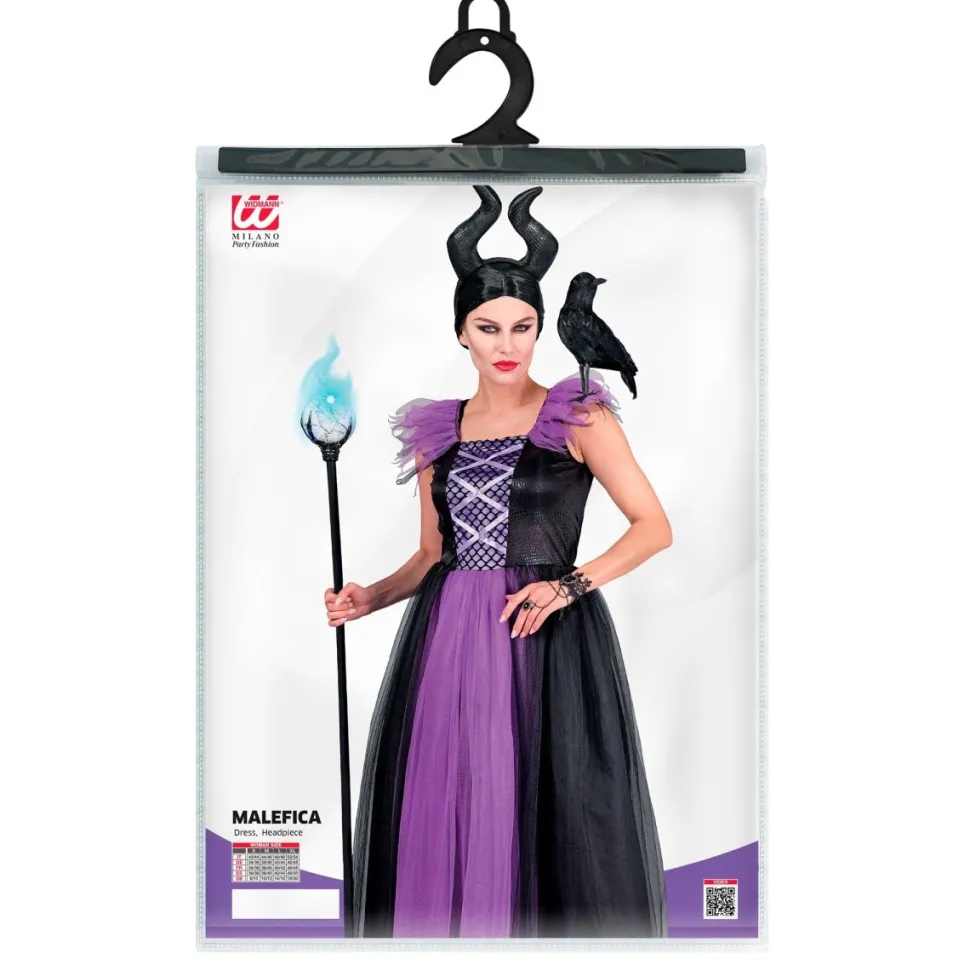 Halloween Jurk Zwart Paars Malefizia