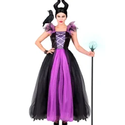 Halloween Jurk Zwart Paars Malefizia