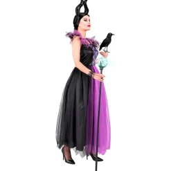 Halloween Jurk Zwart Paars Malefizia