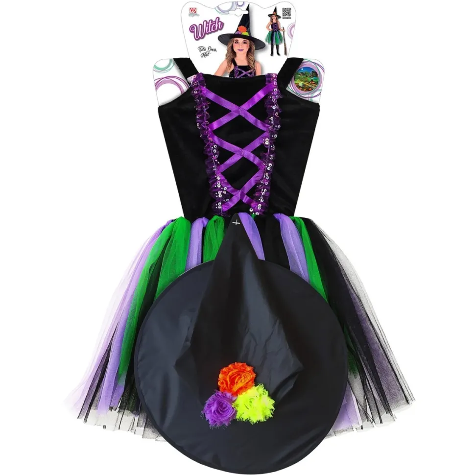 Halloween Jurk Zwart Paars Meisje