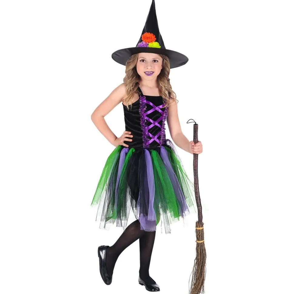 Halloween Jurk Zwart Paars Meisje